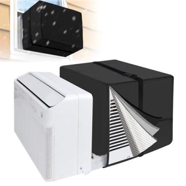 Imagem de Capas de ar condicionado para exterior 50 cm L x 35 cm A x 30 cm P compatível com Midea AC 8000/10000/120000 BTU, 3 camadas de isolamento de janelas AC para exterior compatível com unidade em forma de