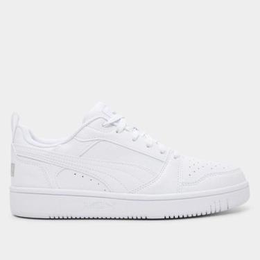 Imagem de Tênis Infantil Puma Rebound V6, Branco, 36