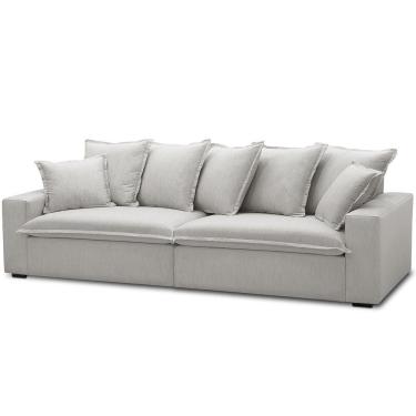 Imagem de Sofá 4 Lugares Para Sala De Estar Living 280cm Arbane L06 Linho Mescla - Lyam Decor