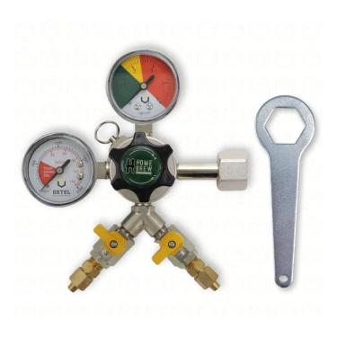 Imagem de 2X Válvula Regulador Pressão Co2 Cerveja Chopeira 2 Vias