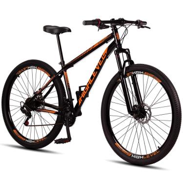 Imagem de Bicicleta Aro 29 Aço Carbono HighLevel Freios Disco Suspensão 21v-Unissex