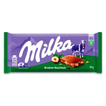 Imagem de Chocolate Milka Broken Hazelnut Barra 90g - 2096