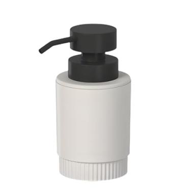 Imagem de Porta Sabonete Líquido Dispenser Sabão Dorica Tampa Preta (Bege)