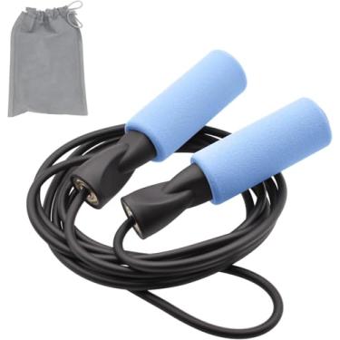 Imagem de FEELCAT Corda de pular rápido – Cordas de salto rápido – Treino de resistência para boxe, MMA, equipamento de treino para artes marciais ou apenas ficar em forma ajustável para homens, mulheres e