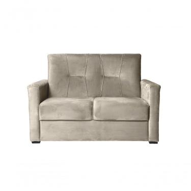 Imagem de Sofá 2 Lugares Pequeno Alice E Porta Controle Herreiro Bege