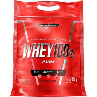 Imagem de Whey Concentrado 100% (refil) Integral Médica 900g chocolate