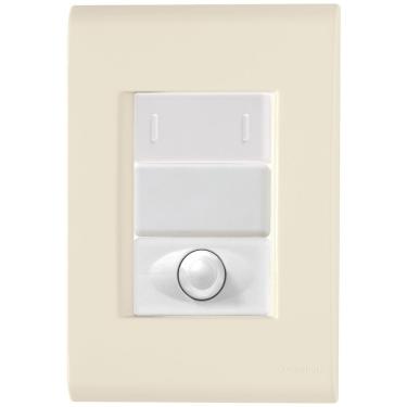 Imagem de Cj Interruptor Paralelo + Dimmer Ajustável Liz Bege Tramontina Completo Pronto Tramontina