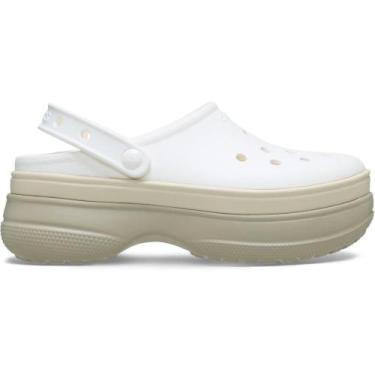 Imagem de Sandália Crocs Stacked Clog Chalk, 40, Chalk