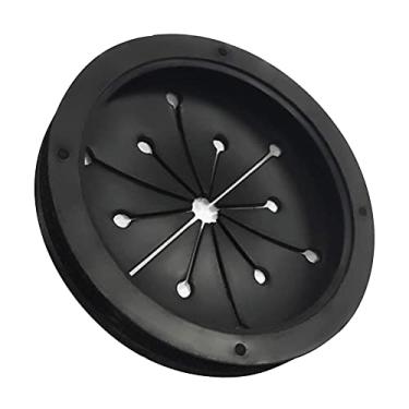 Imagem de Aramox Protetor contra Respingos para Descarte de Lixo, NBR, Evita Respingos Design Removível Cabe Em Tomadas de Descarte de Resíduos de 80 Mm (Preto 3PCS)