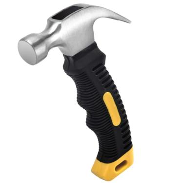 Imagem de Martelo de garra de 227 g com alça Comfort-Grip, martelo multiuso de cabeça de aço forjado para projetos domésticos, marcenaria e tarefas de bricolage