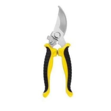 Imagem de Tesoura de Poda Tesoura Super Afiada para Jardinagem Floricultura(Amarelo)