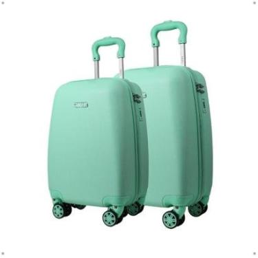 Imagem de Kit Malas Infantil Escola Bordo Roda 360° Acompanha Adesivos-Unissex