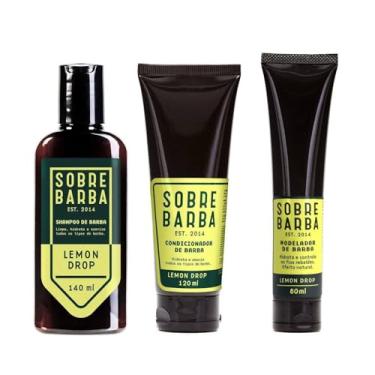 Imagem de Sobrebarba - Trio Shampoo, Condicionador e Modelador de Barba - Lemon Drop