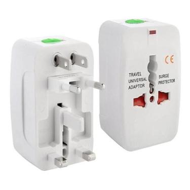 Imagem de Adaptador Tomada Americana Internacional Bivolt Europa Asia - Ecooda B