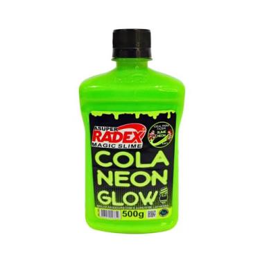 Imagem de Cola Glow Slime Neon Radex 500g Verde