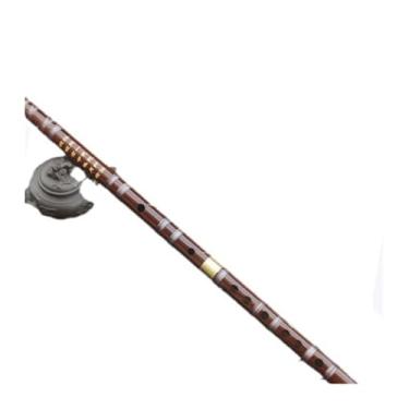 Imagem de Flauta de bambu profissional requintado flauta amarga flauta plugue único latão adulto (tecla F)