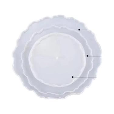 Imagem de Suporte Para Bolos De Frutas Em Liga De Zinco De 3 Camadas, Moldes De 