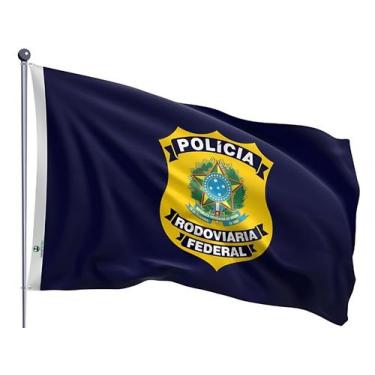 Imagem de Bandeira da PRF - Polícia Rodoviária Federal Dupla Face Estampada Tama
