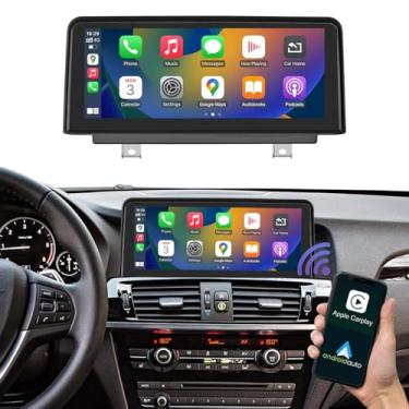 Imagem de Tela sensível ao toque de carro sem fio CarPlay Android Auto para BMW X3 X4 Series F25/F26 2014-2016 ano com sistema NBT, receptor de rádio multimídia estéreo para carro