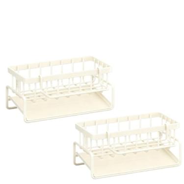 Imagem de Kit 1/2/3 Organizador De Pia Cozinha Multiuso Suporte Esponja Detergente Sabão E Panos(2 Peças)