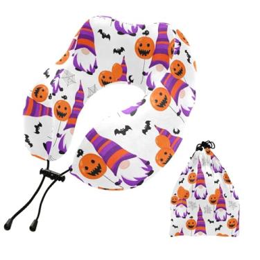 Imagem de Burbuja Almofada de pescoço de balão para viagem, almofada de viagem de espuma viscoelástica para dormir, suporte de cabeça de carro de avião, lavável na máquina e portátil