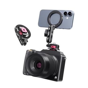Imagem de Ulanzi Suporte de telefone MagLock 4 em 1, adaptador de sapata fria ultracompacto (81 g), suporte de liberação rápida com rosca de 0,6 cm para iPhone, smartphone, GoPro e configuração Vlog