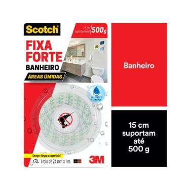 Imagem de Fita Adesiva Dupla Face Scotch 3M com Espuma Banheiro 24mmx1m, UNICA