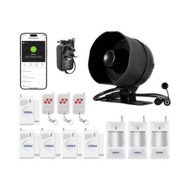 Imagem de Sistema De Alarme Inteligente WiFi Tuya 120db Com Sensor De Movimento 