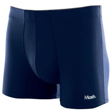 Imagem de Cueca Boxer Mash Masculina Microfibra Elástico Interno, Azul marinho, 