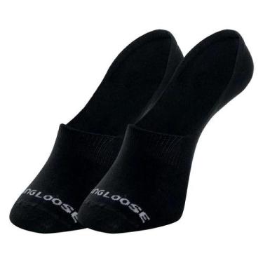 Imagem de Kit 2 Pares De Meia Super Invisível Hang Loose, Preto, 34-38