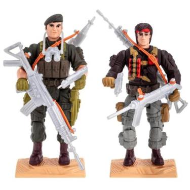 Imagem de Bonecos Articulados Sos Commandos Vs Terror Hammer E Chuck - Gulliver 