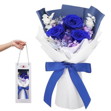 Imagem de SofLiv Buquê de flores para ela, flores para entrega Prime, rosas preservadas, presentes de flores para mulheres, flores de dia dos namorados, presentes de mãe de filha, filho, presentes de