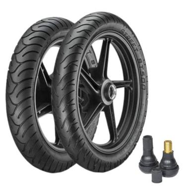 Imagem de Par Pneu 130/70-16 + 110/70-16 Street St500 Vipal + Bico