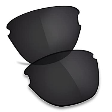 Imagem de TRUSHELL Lentes de reposição polarizadas para óculos de sol Oakley Frogskins Lite OO9374 Preto escuro - Polarizado