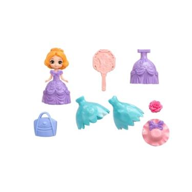 Imagem de Abbie Art-Brains Boneca Princesa com Acessórios, Vestido Lilás, Kit Moda Infantil, 3+ Anos, Conjunto com Mochila e Chapéu Rosa