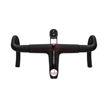 Imagem de Guidão De Bicicleta De Estrada Em Carbono 31.8mm Com Stem Integrado 38