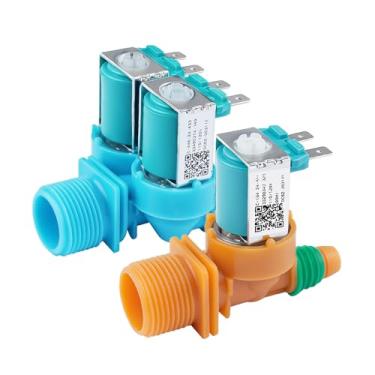Imagem de AIYOYOLIFE Pacote com 2 Válvula de entrada de água quente e fria compatível com a máquina de lavar Samsung WA45T3200AW WA40J3000AW/A2-01 WA45N3050AW WA40A3005AW Substituição: DC62-00311F DC62-30314V