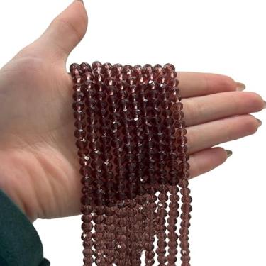 Imagem de Fios de Cristais 6mm para Bijuteria e Artesanato – 10 Fios com ~850 Pedras da Mesma Cor (Uva)