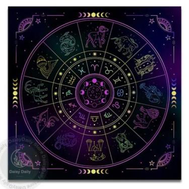 Imagem de Toalha De Mesa Para Tarô Pano Para Altar Esotérico Decoração - Tarot