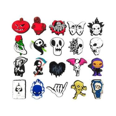 Imagem de Decorações De PVC Para Sapatos De Halloween DIY: Palhaço, Bruxa, Zumbi