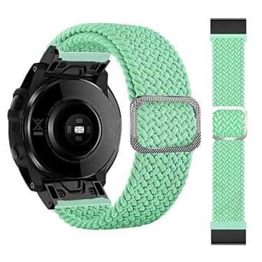 Imagem de BCMCBV Pulseira de relógio inteligente de 26 mm com laço de nylon para Garmin Fenix 6X 6 Pro 5X 5 Fenix 7X 7 Epix MK2 Pulseira de relógio Quick Easyfit Correa (R,26 mm Fenix 6X 6XPro)