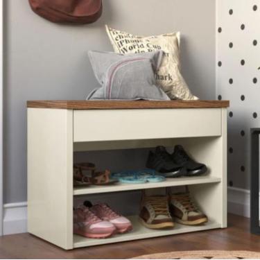 Imagem de Sapateira Hall de Entrada Bancada - Organizador Multiuso Cores Disponi