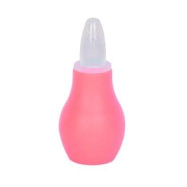 Imagem de Aspirador Nasal para Bebê Silicone Macio Rosa Resistente a Alta Temperatura Fácil de Limpar