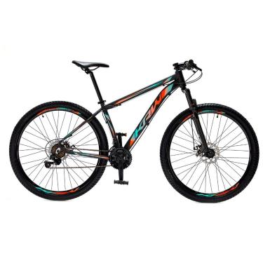 Imagem de Bicicleta Aro 29 Krw Alumínio Câmbios Shimano 24 Velocidades Freio a Disco Suspensão Mountain Bike S4
