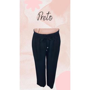 Imagem de Calça Pantalona Mary Preta - Ponta de Agulha, G2