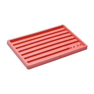Imagem de predolo Caixa organizadora para teclas, empilhável e leve, compacta e, ideal para guardar teclas de teclado mecânico, Vermelho