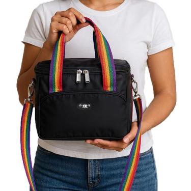 Imagem de Bolsa Térmica Pride Colorida Lancheira Sem Vazamento Evento Conserva M