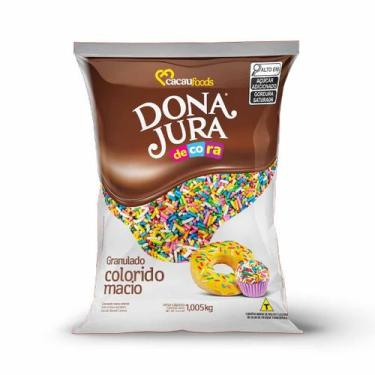 Imagem de Granulado Macio Decorativo Bolos Doces Colorido Beg 1,005kg Dona Jura 