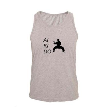 Imagem de Regata Masculina Algodão Aikido 4 Estampada Verão Moderna - Ragor, P, 