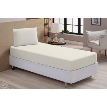 Imagem de Jogo De Lençol Solteiro Roupa De Cama 400 Fios Micropercal 2pçs 100% P